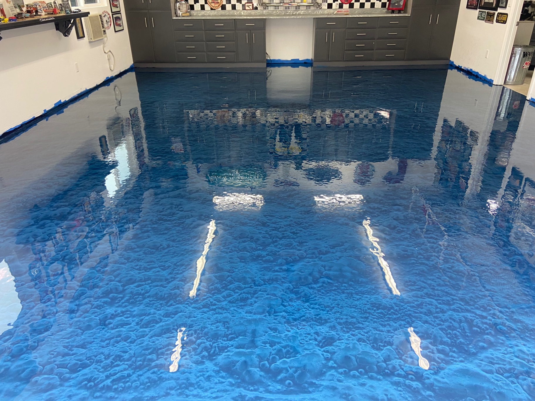 Finished concrete floor