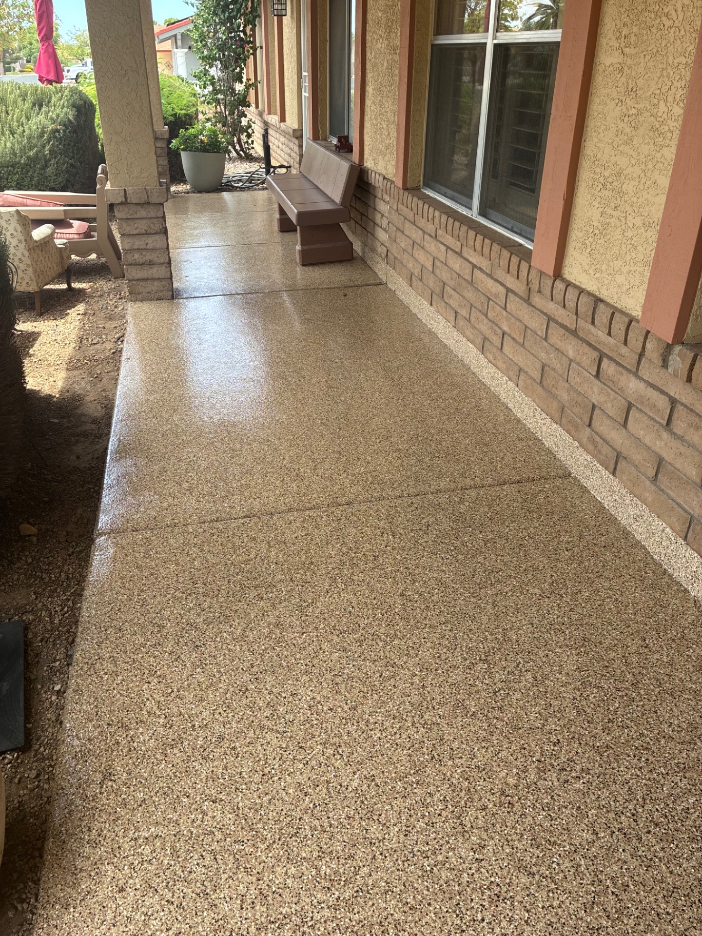 Completed coating project